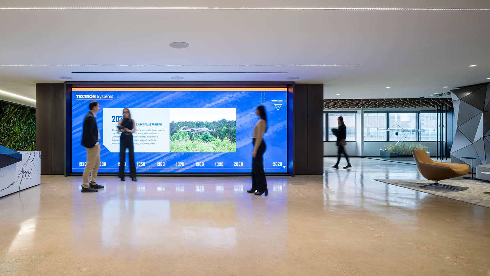 Interior view of Textron Systems Technology Center in Crystal City