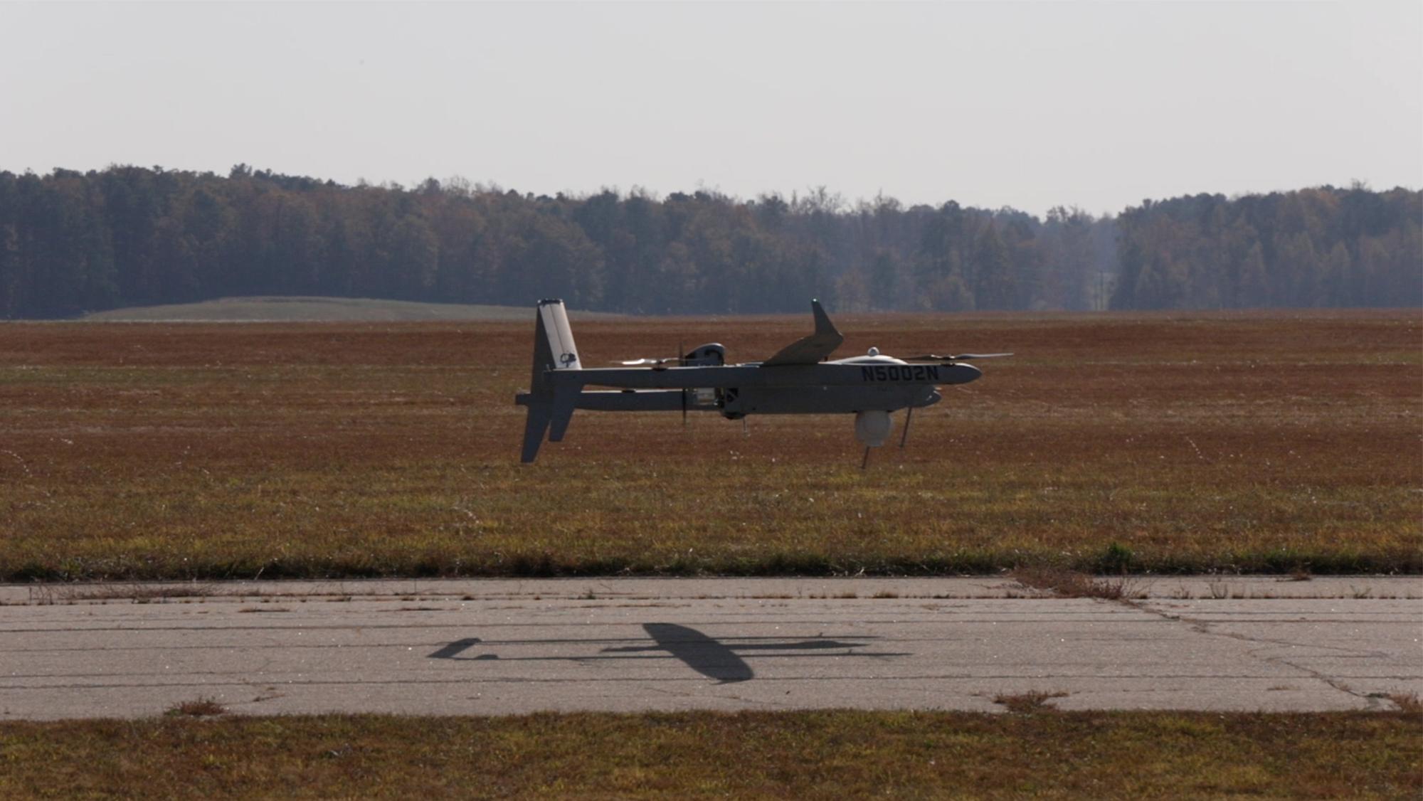 Aerosonde HQ UAS launches using hybrid quadrotor capability