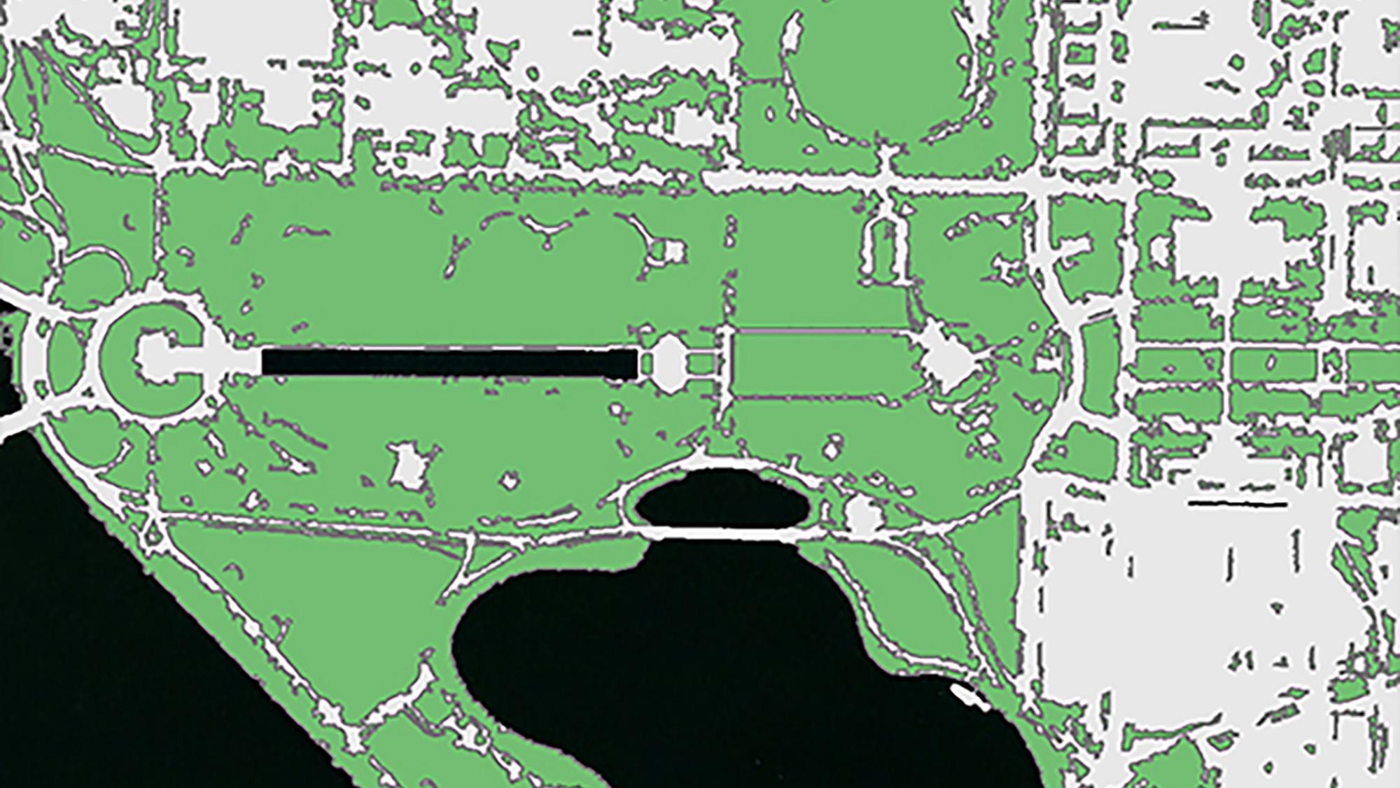 Feature Analyst software, image analysis  of Washington, DC overhead image capture