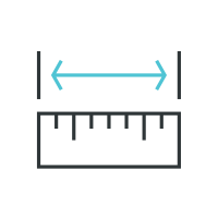 Dimensions Blue Icon